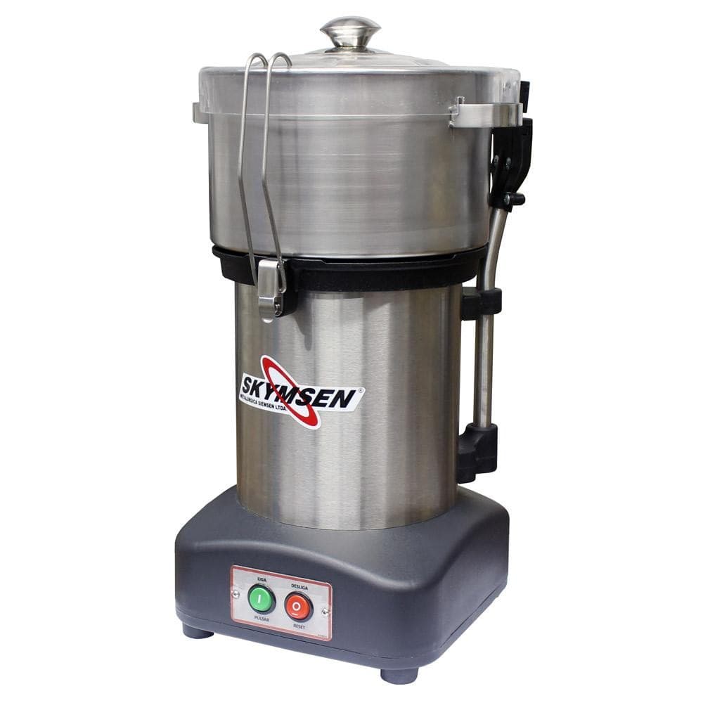 Cutter Processador Preparador Triturador de Alimentos Industrial CR-4 L - Skymsen em aço inoxidável