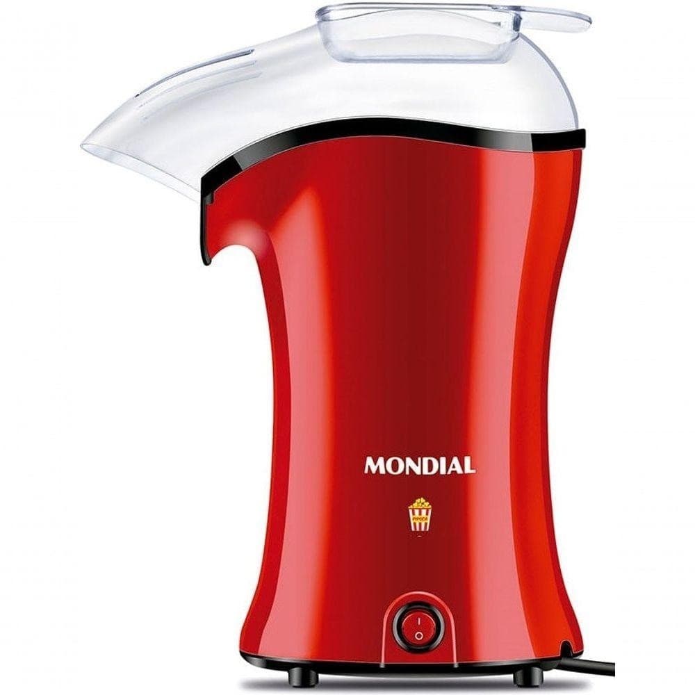 Pipoqueira Elétrica Mondial Vermelha 1200w com Colher Dosadora