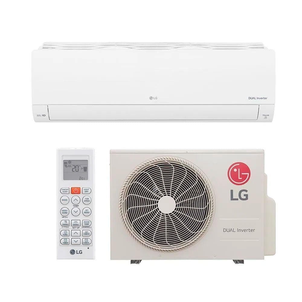 Ar Condicionado Hi Wall LG Dual Voice Inverter 36.000 BTUS branco com controle remoto