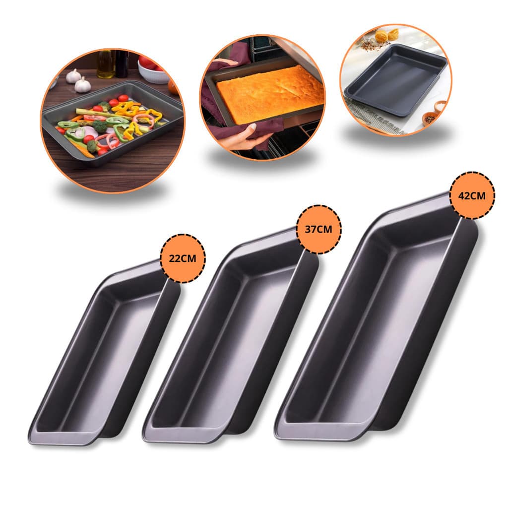 Forma Retangular Antiaderente Bolo Lasanheira De Teflon