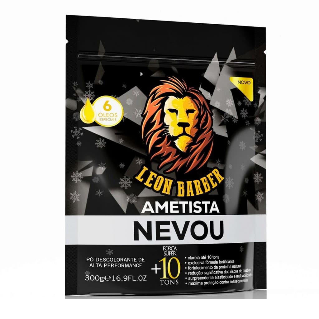 Pó Descolorante Ametista Leon Barber 10 Tons