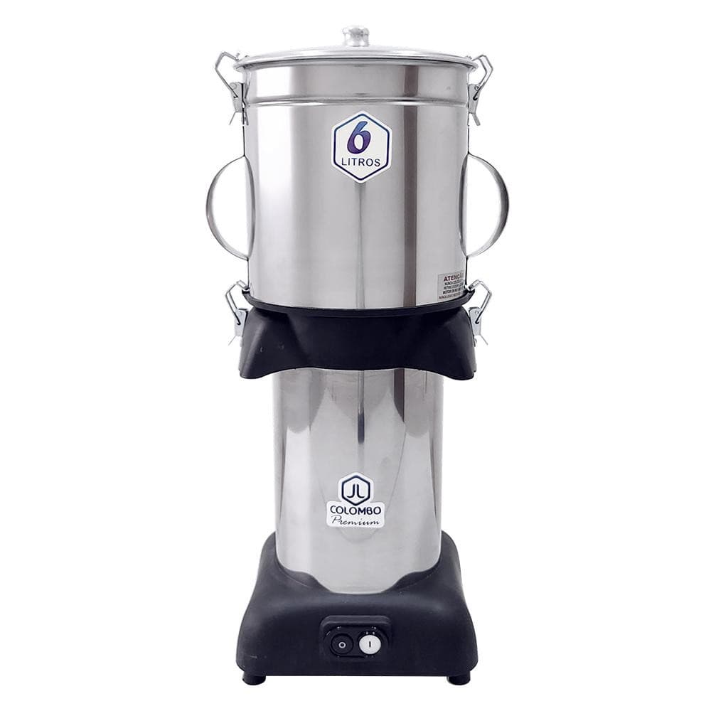 Processador de Alimentos Cutter JL Colombo 6 Litros 127V 600W 6001 em aço inoxidável