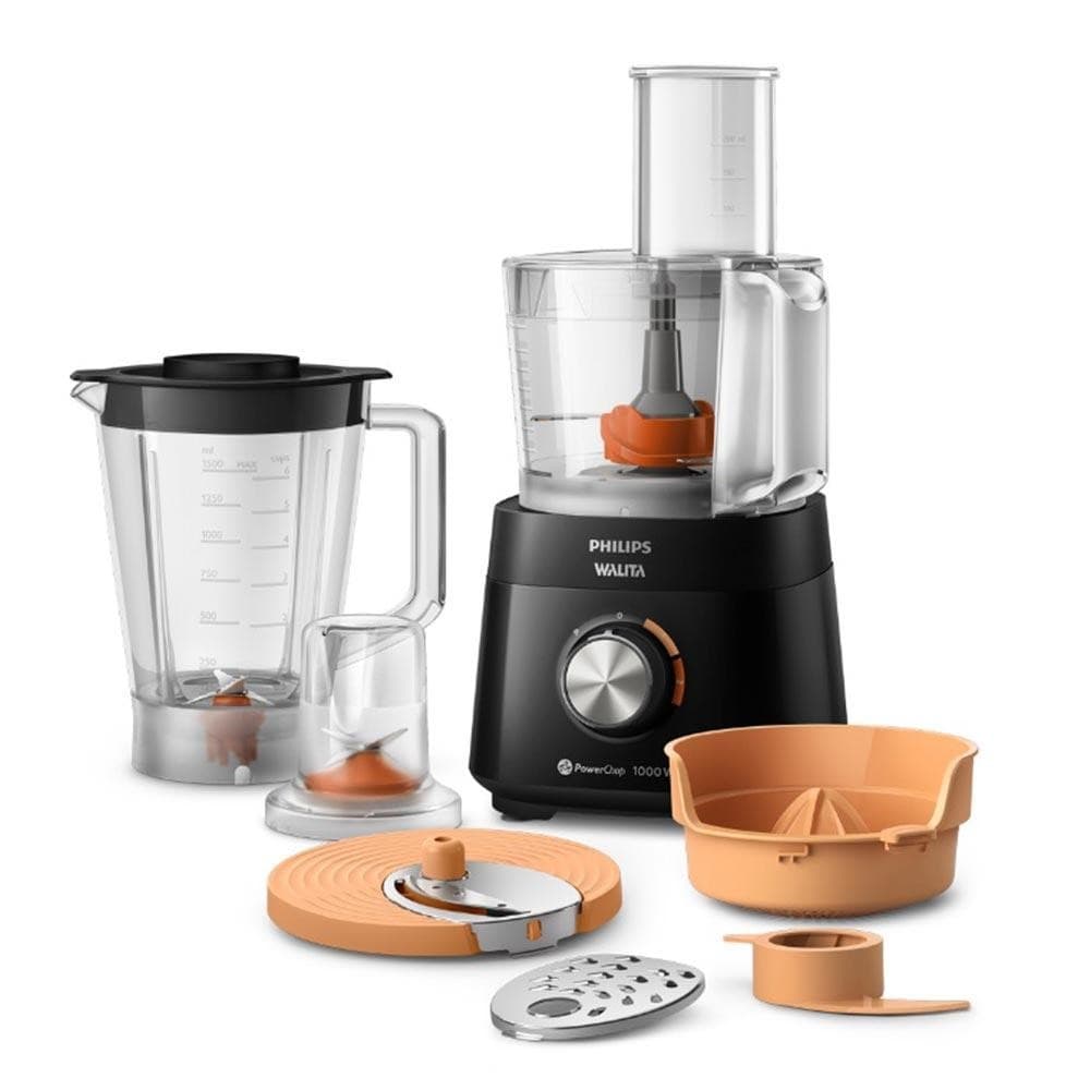 Multiprocessador de Alimentos Philips Walita PowerChop 1000 com 1,5 Litros, com Acessórios