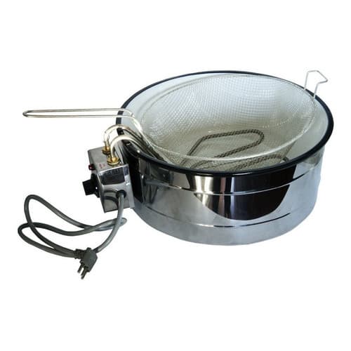 Fritadeira Elétrica  Industrial Grande 7 L  tacho esmaltado 220v