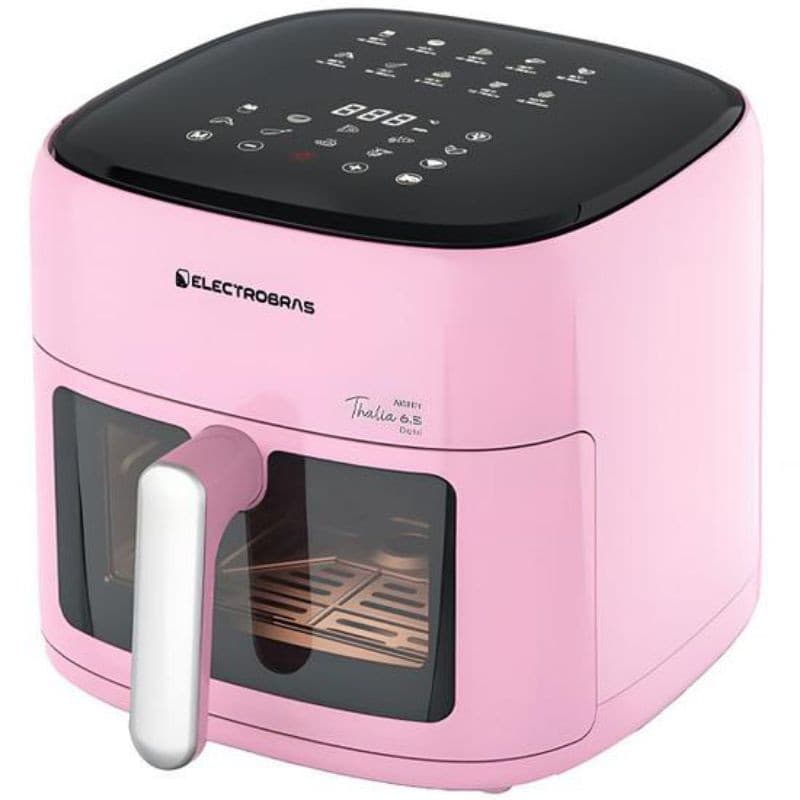 Fritadeira Elétrica Rosa Electrobras Thalia 6.5L com Tela Digital