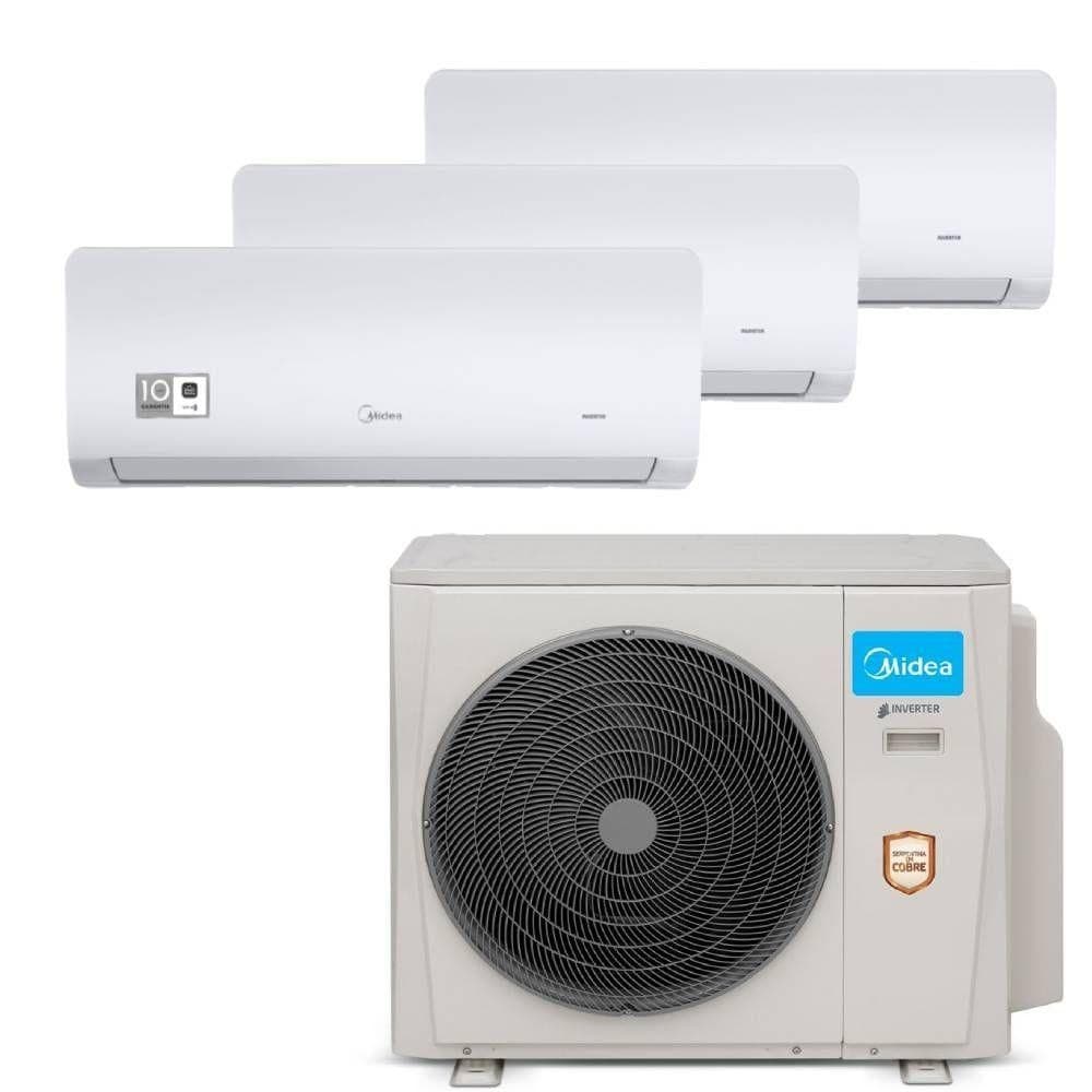 Ar Condicionado Multi Tri Split Midea Xtreme Save 27000 BTU Quente e Frio 220V