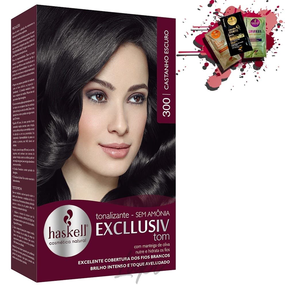 Tonalizante 300 Haskell Excllusiv Tom Castanho Escuro