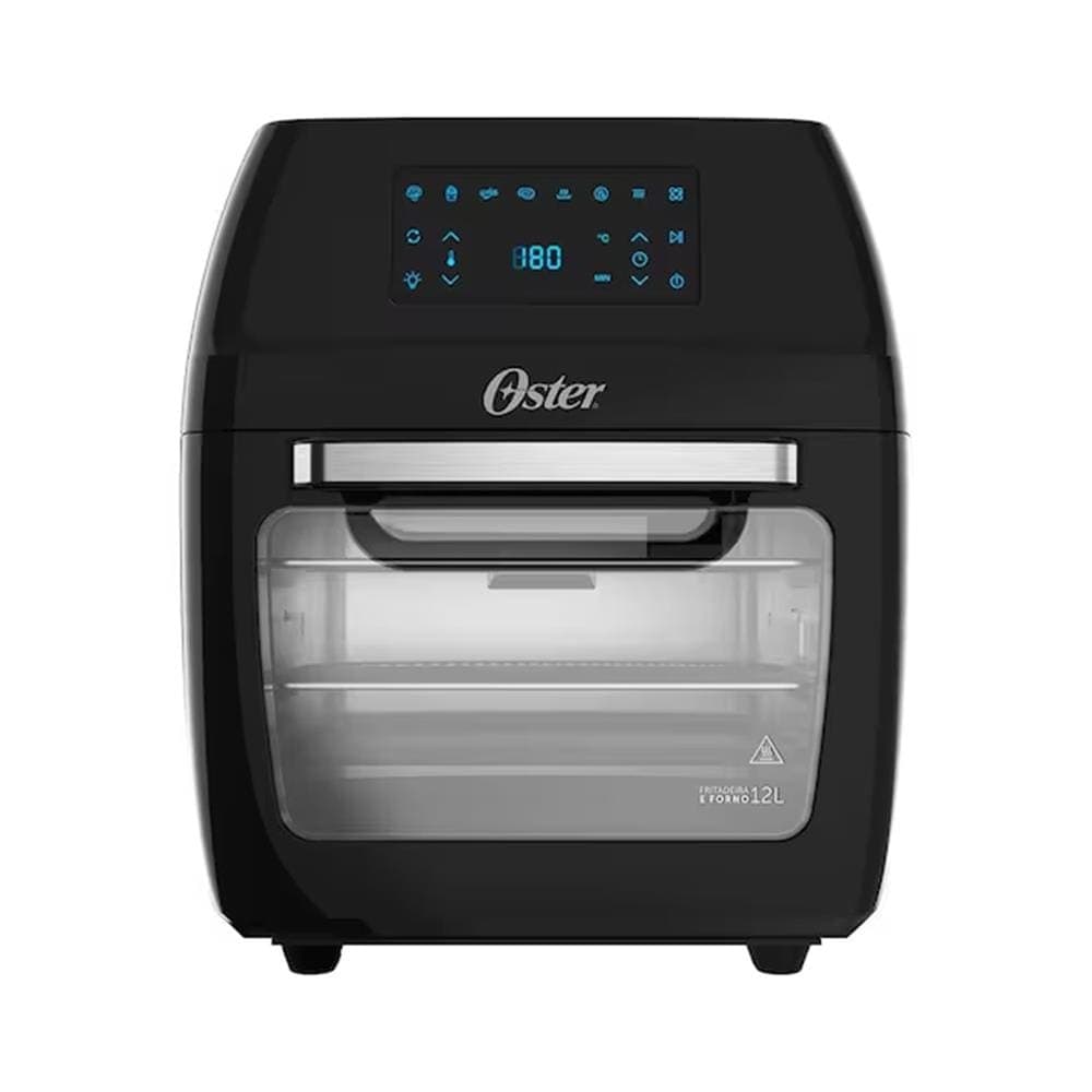 Fritadeira Elétrica Sem Óleo Oven Fryer Oster OFRT780 3 em 1 12L - Preta