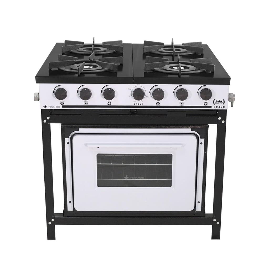 Fogão a Gás Bravo Multicores 4 Bocas Com Forno BR4BF - Venâncio Branco