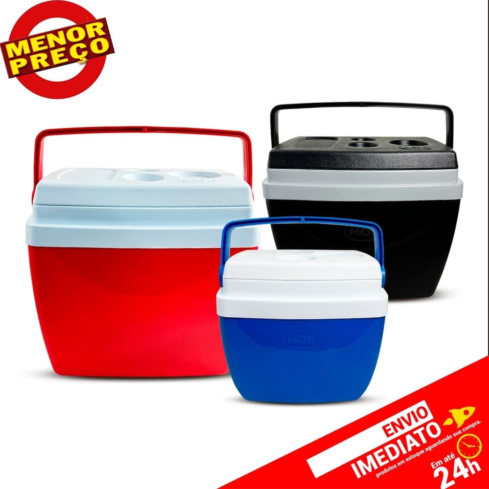 Caixa Térmica Cooler Conserva Alimentos Bebidas Remédio Culler P/M/G 12 18 26 e 34 Litros