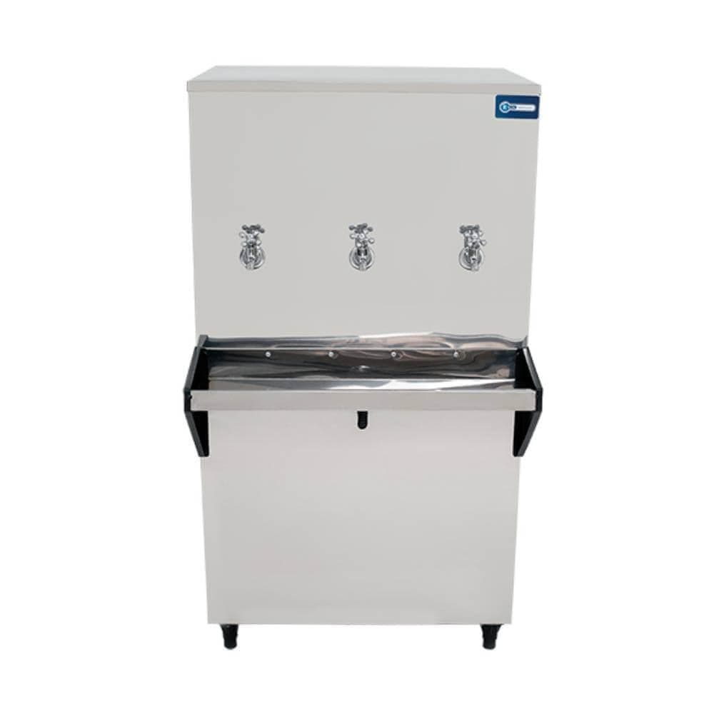 Bebedouro Industrial de Coluna Knox 100 Litros 2 Torneiras Geladas e 1 Torneira Natural Inox - 220V