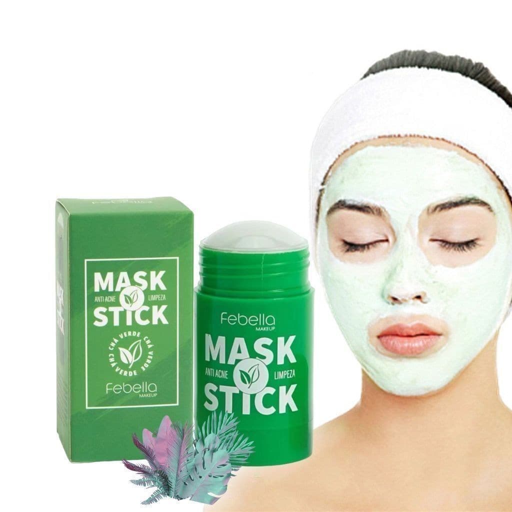 NOVO Máscara Chá Verde Remover de Cravos Anti-Acne Hidratante Beleza Pele Facial Clean Face Clareador Mask Stick FEBELLA