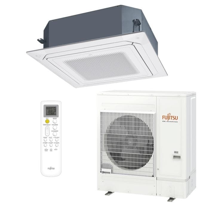 Ar Condicionado Inversor Fujitsu Cassete 45000 Btus Quente e Frio 220v R-32 com controle remoto