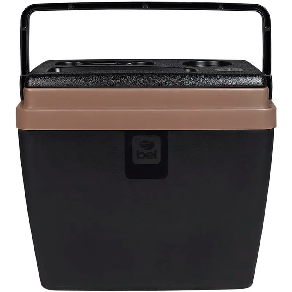 Caixa Cooler Termico 28 Litros Belfix Cabe 35 Latas Tampa Removível Porta Copos Praia Pesca Camping