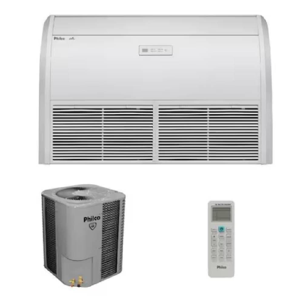 Ar condicionado Split Piso Teto Philco Eco Inverter 55000 BTU Frio 220V PAC60000IPFM15 com compressor e controle remoto