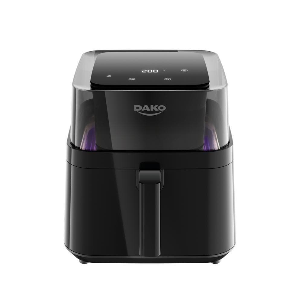 Fritadeira Air Fryer Dako Digital com 6 Litros 110V, preto, em fundo branco