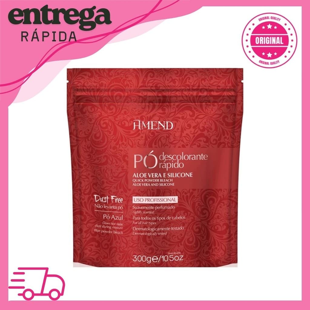 Pó Descolorante Aloe Vera E Silicone 300g Vermelho