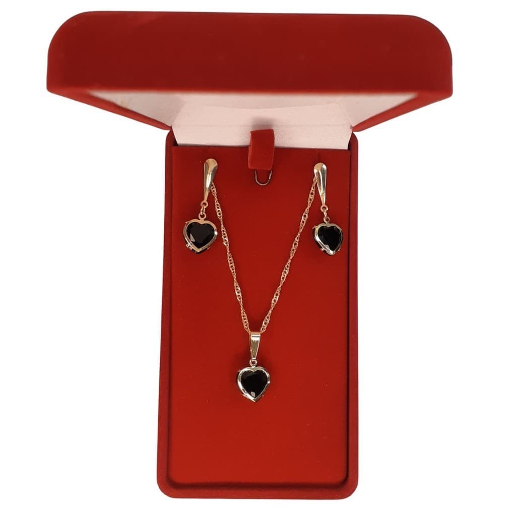 Kit Com 6 Conjuntos De Correntes + Pingentes + Brincos Dourado Conjunto Feminino Folheado A Ouro 18k 46Fem- M