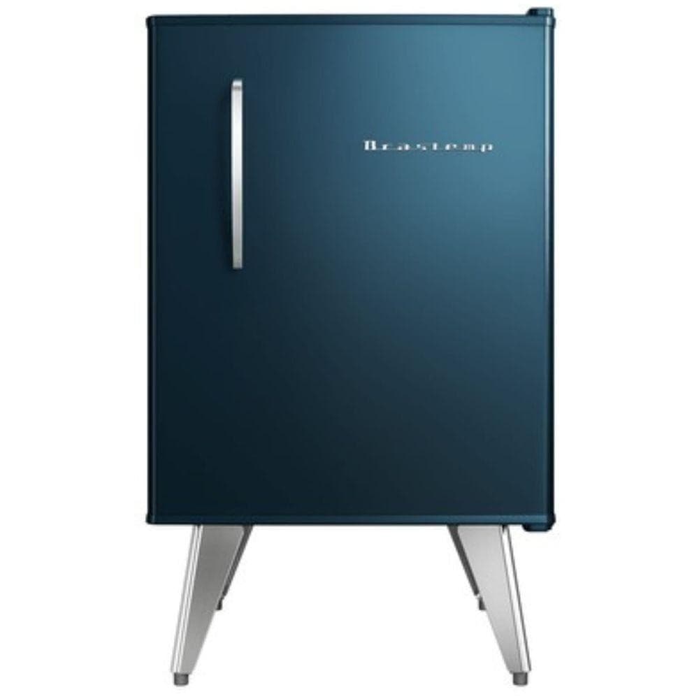 Frigobar Brastemp Retrô 76l Azul Marinho 110v Bra08hzana contra fundo branco
