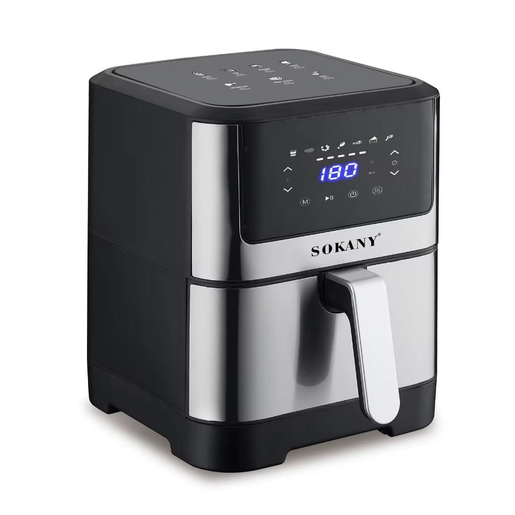 Fritadeira Elétrica Sokany SK02 com Tela LCD - 1800W, 7 Litros