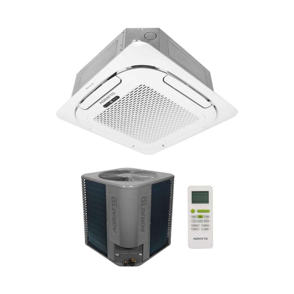 Ar condicionado split cassete Inverter Agratto Frio LCI36F-02 220V com controle remoto