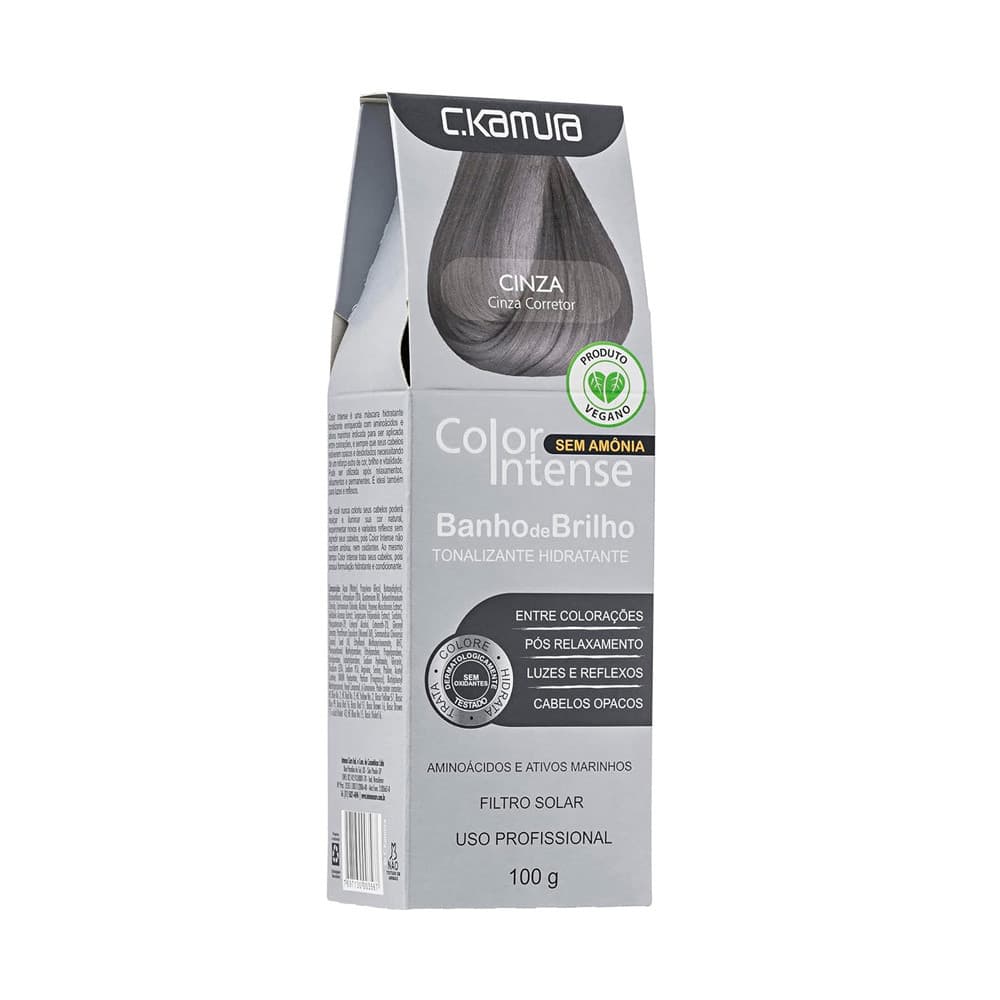 Tonalizante C.Kamura Color Intense Cinza Banho de Brilho 100g