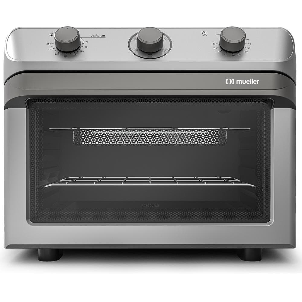 Forno Elétrico de Bancada Mueller 35L com Fritadeira Sem Óleo Air Fryer 220v Prata - MFB35G