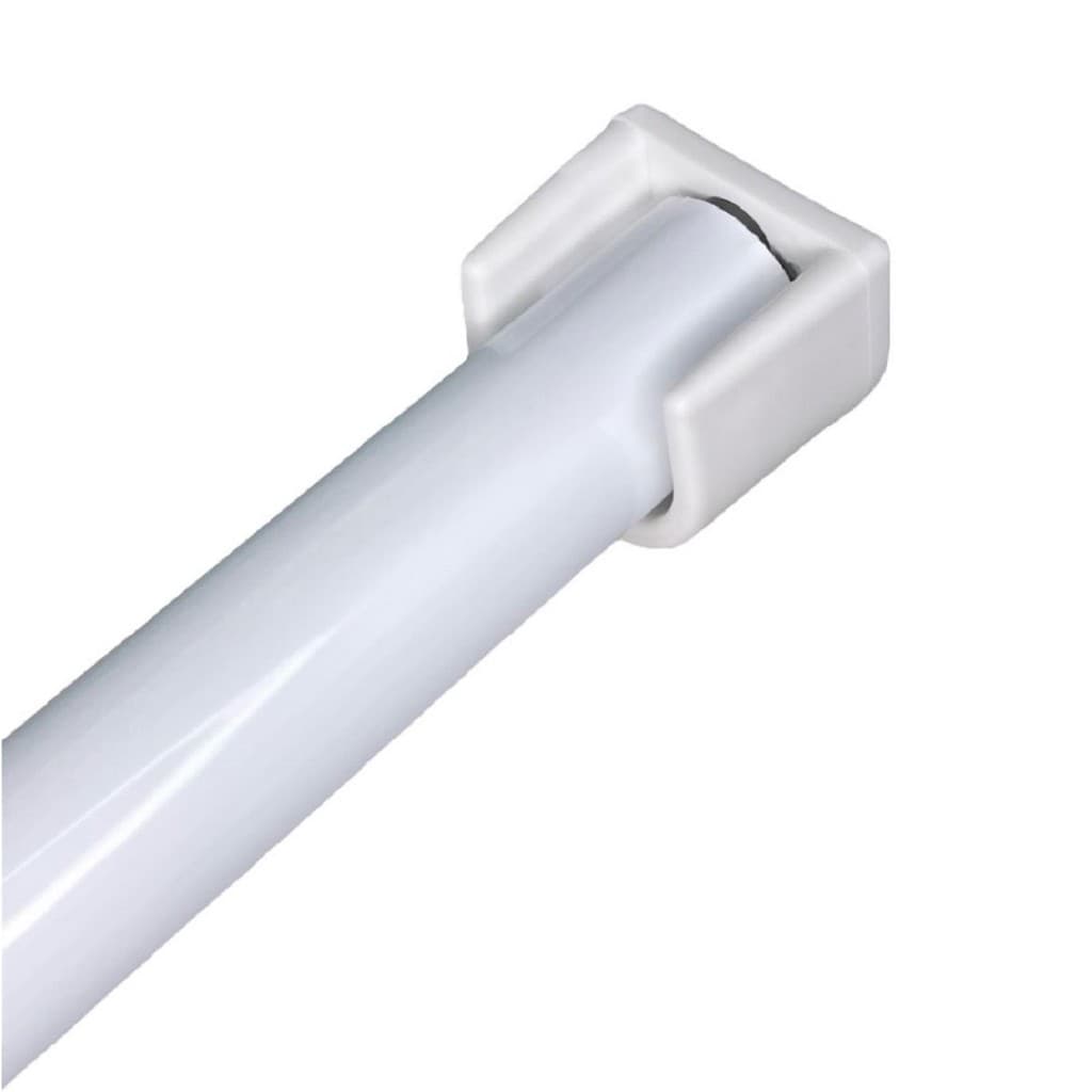 Varão Para Cortina Flange 1,00m Fino 19mm Canto a Canto Metal Várias Cores