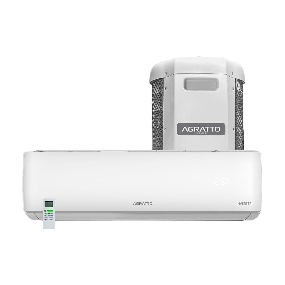 Ar Condicionado Split Agratto LCS24QF-02I Inverter 24000 BTUs branco, silencioso.