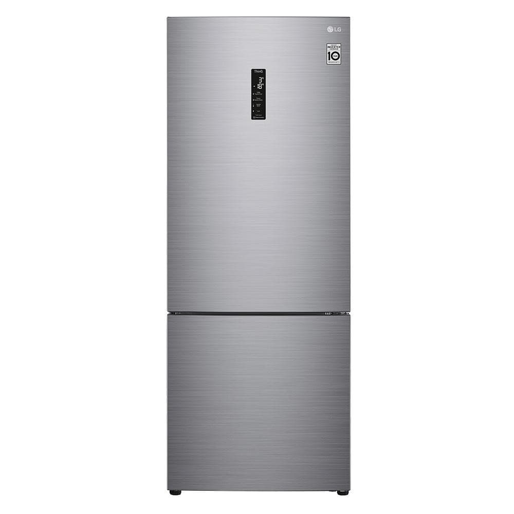 Refrigerador Inverse LG de 02 Portas Frost Free com 451 Litros Platinum Inox - GCB569NLL