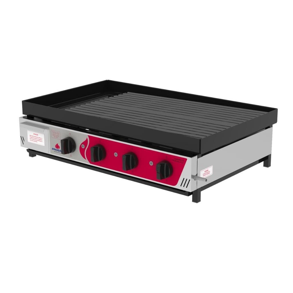 Chapa a Gás Char Broiler 80cm PRCB-8000 Industrial Progás