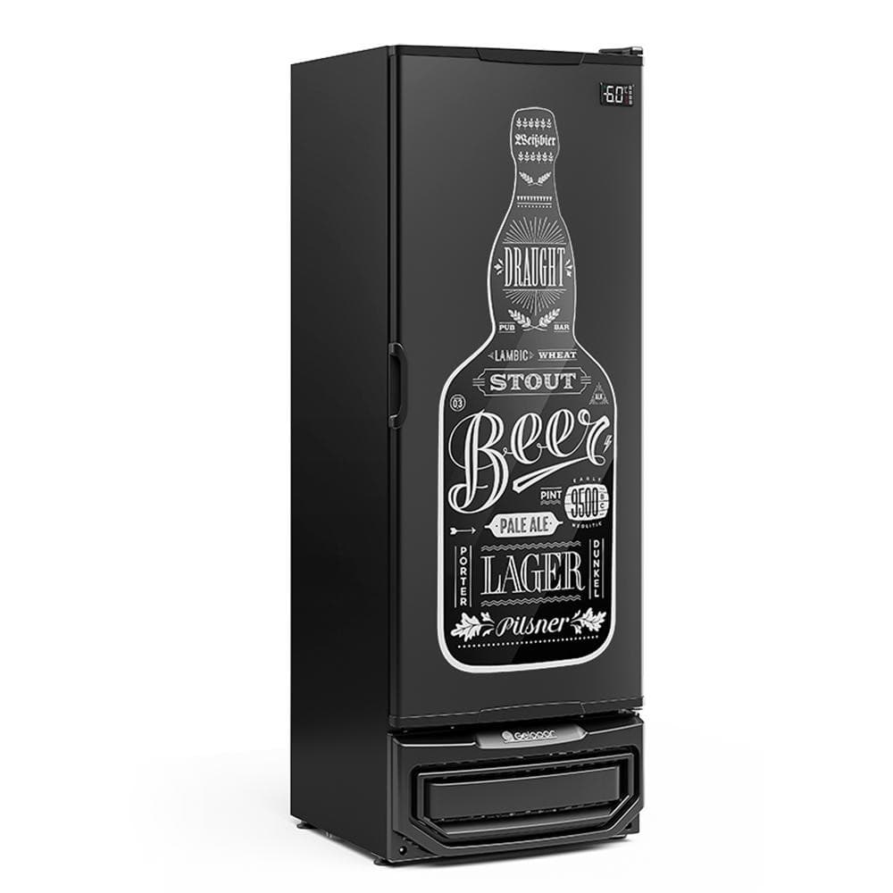 Refrigerador/Expositor Vertical Gelopar 410 Litros Preto 220V GRBA-400