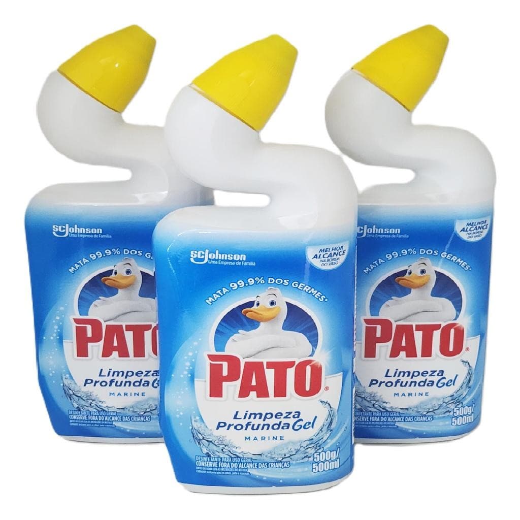 Desinfetante Pato Limpeza Profunda Marine Kit 3un