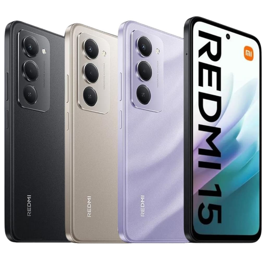 Celular Xiaomi Redmi 15 4G, Bateria 7000 mAh, Tela LCD 6.9", Câmera 50MP, Versão Global Original