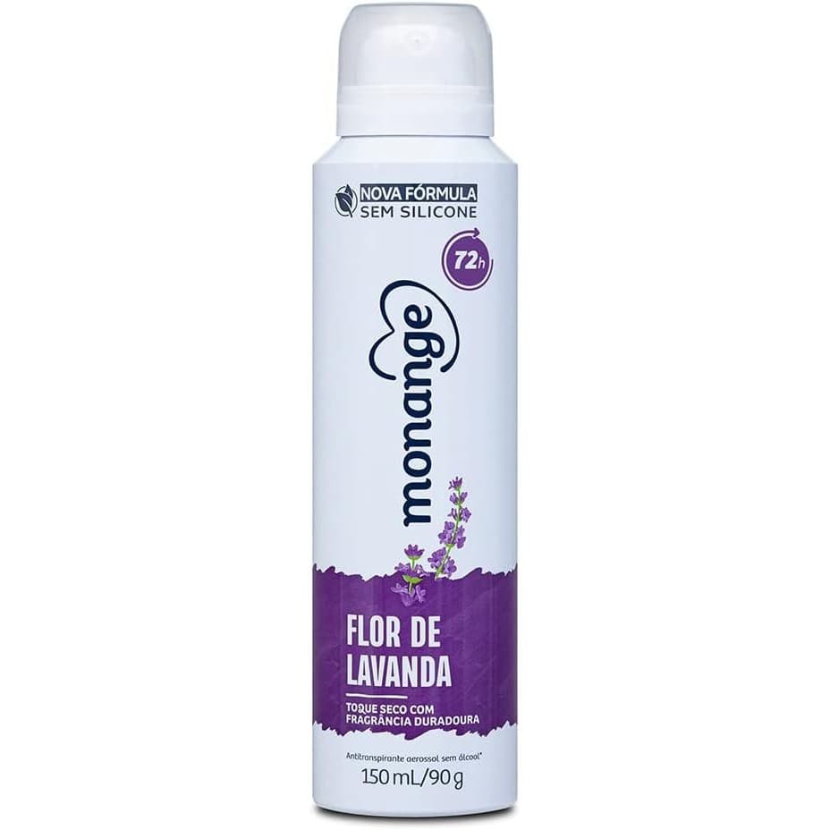 Desodorante Antitranspirante Monange Aerossol Flor De Lavanda Com 150ml