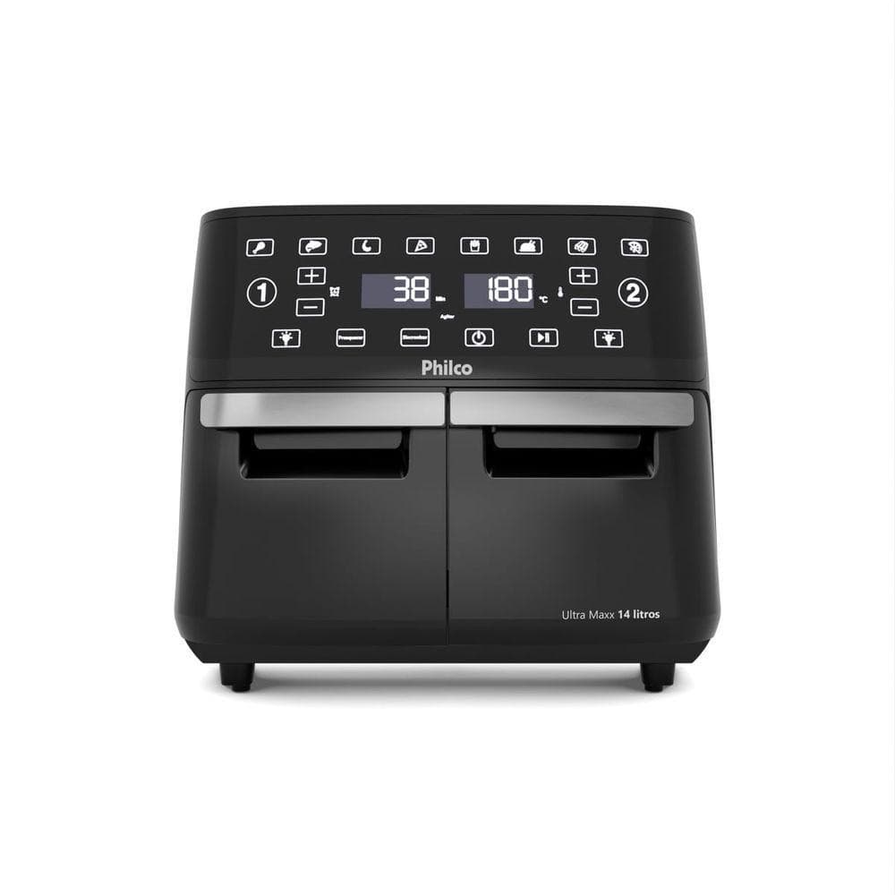 Fritadeira Elétrica Philco 14L 4 em 1 Painel Digital Preto
