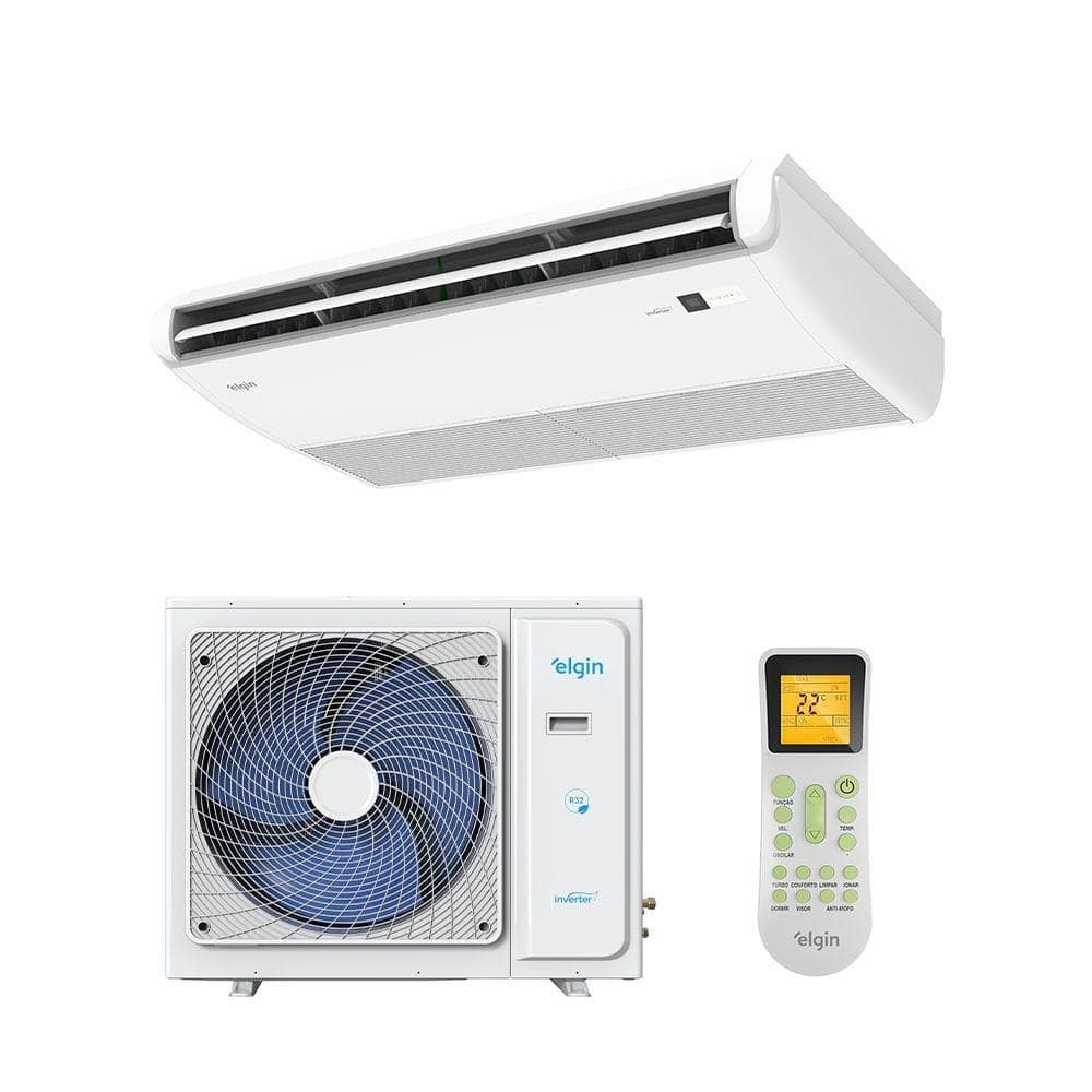 Ar Condicionado Split Piso Teto Elgin Plus Inverter 48.000 BTUs Frio 220V R-32 com controle remoto