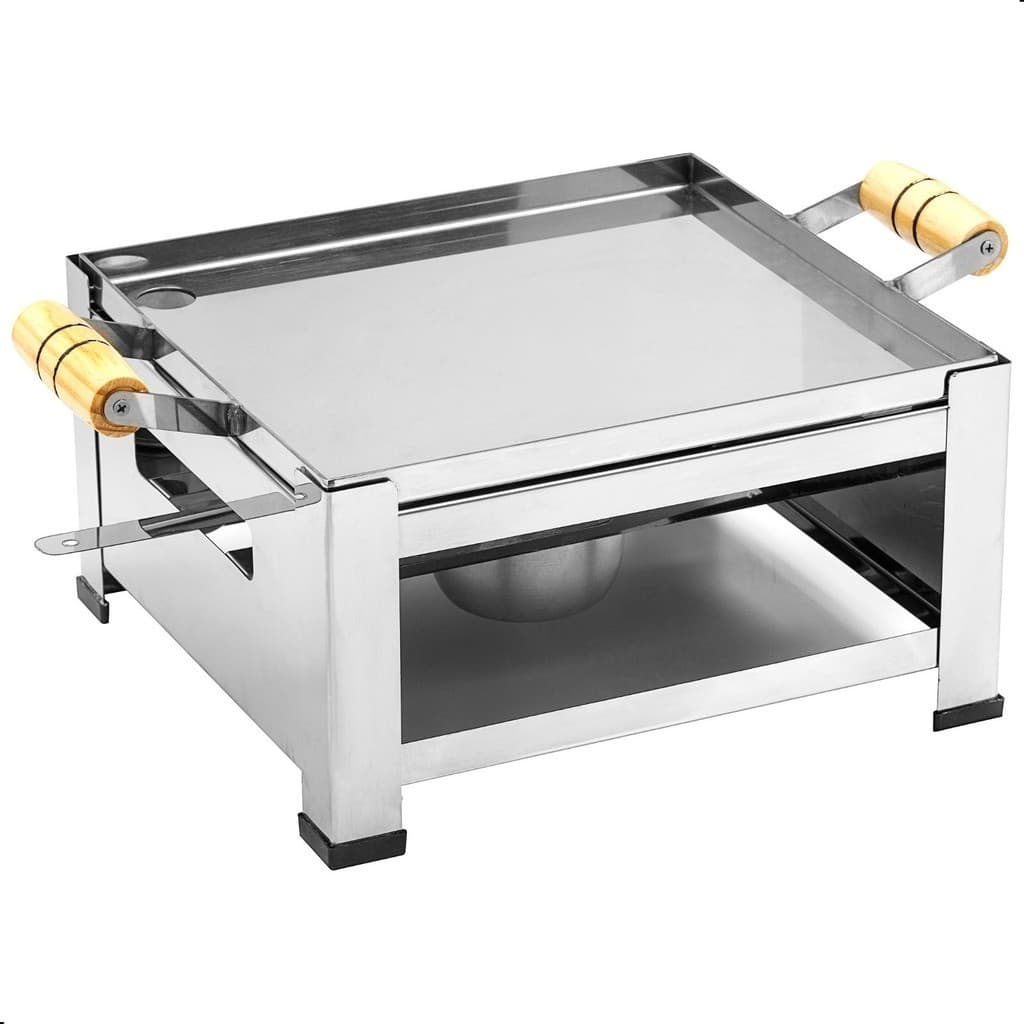 Chapa A Álcool Fogareiro Churrasqueira Bistequeiras de Inox