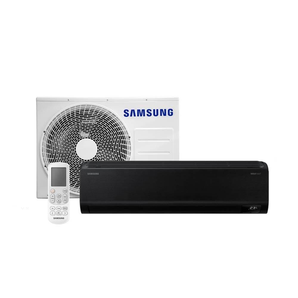 Ar-condicionado Samsung WindFree Black Edition 18000 BTUS com controle remoto