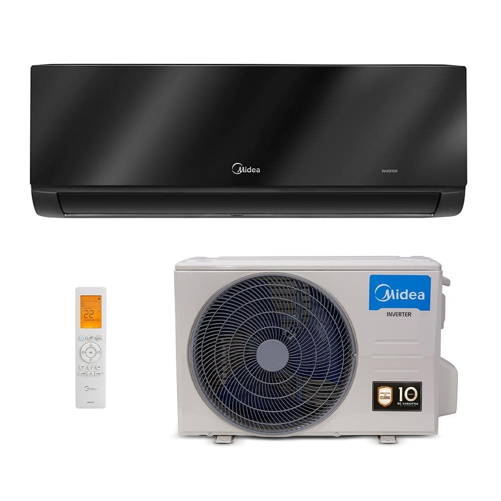 Ar condicionado inverter Midea Xtreme Save Connect Black Edition 18000 Btus quente e frio 220V