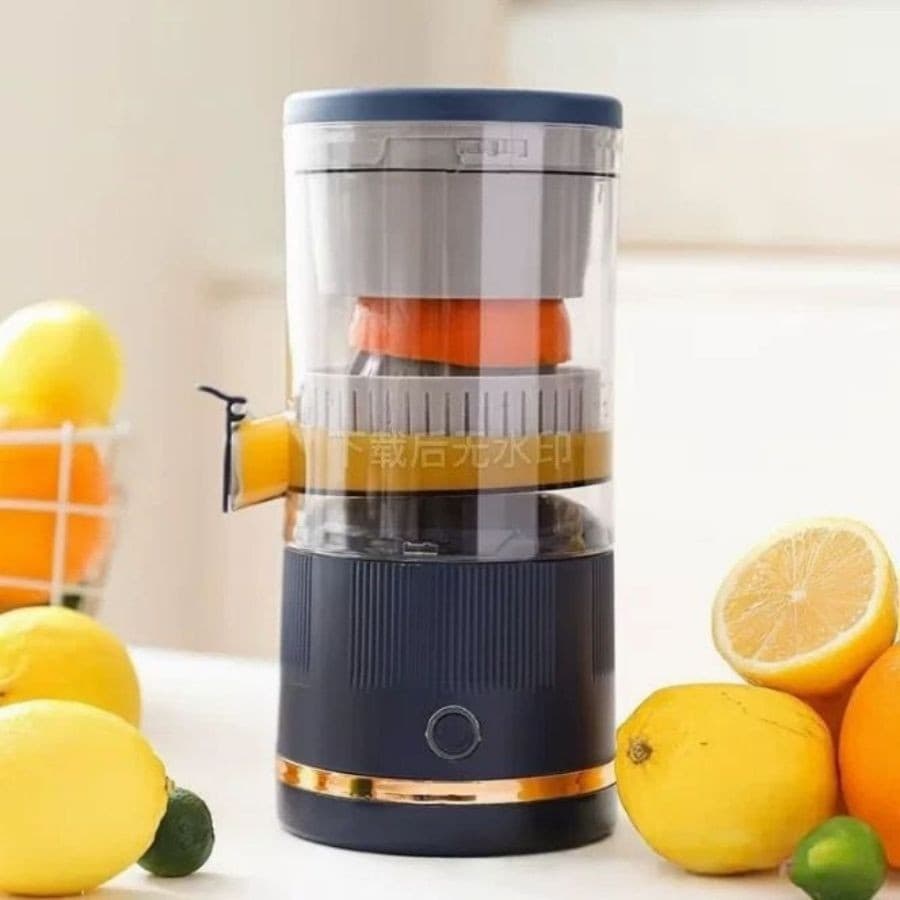 Espremedor Extrator Suco Laranja Limão Uva Maça Portátil Com USB