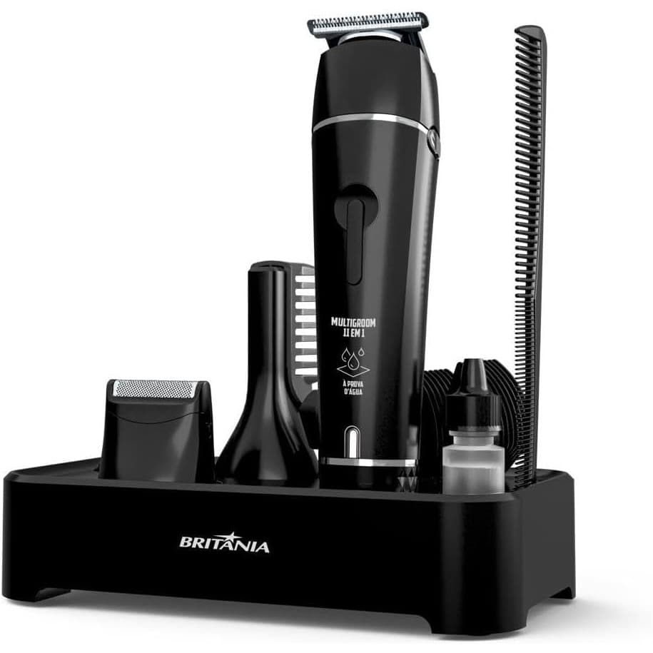 Máquina De Cortar Barba E Cabelo Britânia Bap23 11 Em 1 à Prova D'água Bivolt