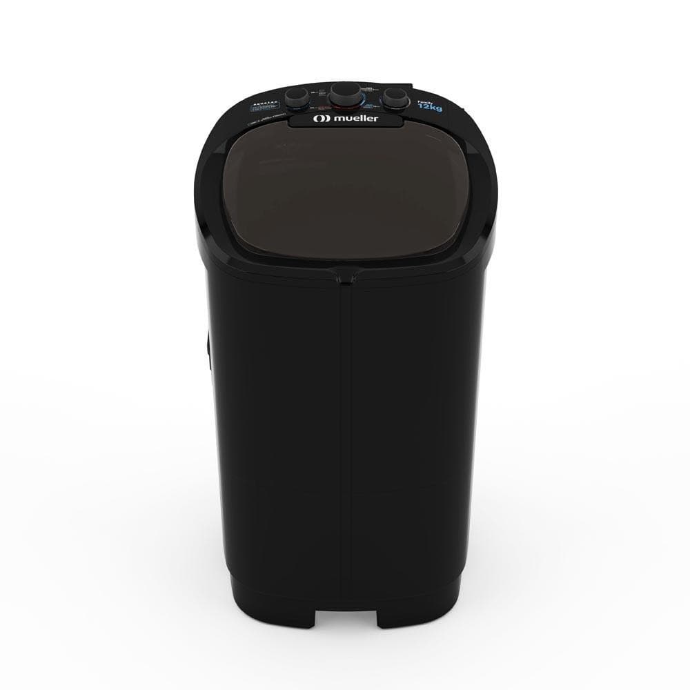 Tanquinho Lavar Roupa Mueller Family Aquatec 12kg Preto 127V Com dispenser Não Transborda