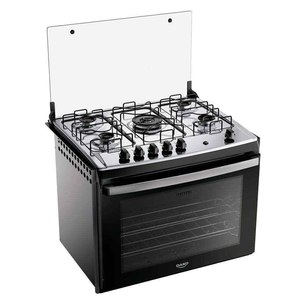 Fogão 5 Bocas Embutir Dako Supreme Mesa de Inox A Gás Bivolt