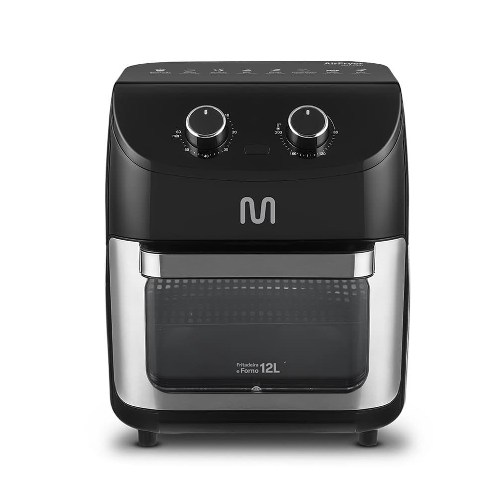 Forno Elétrico Air Fryer 12L 1700W-127V Preto Multi - GO227 em fundo branco