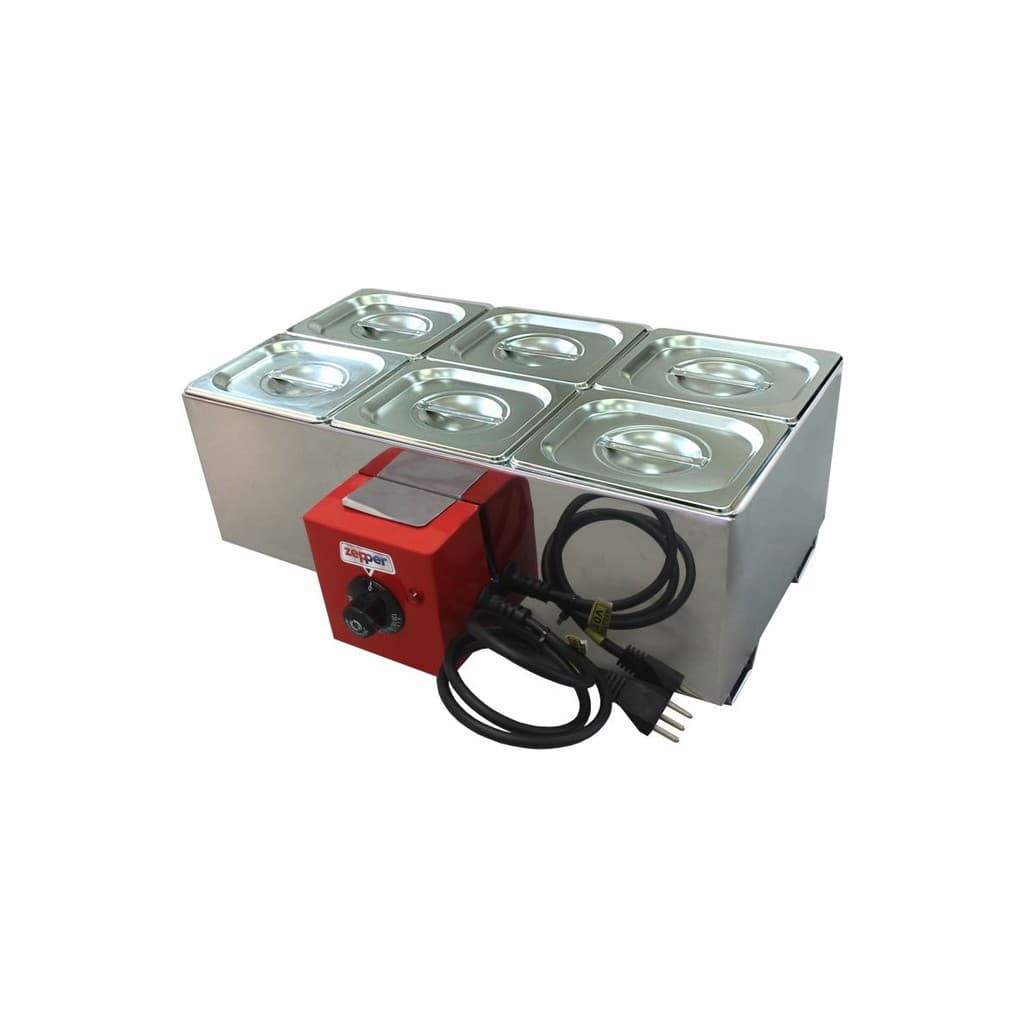 Chocolateira Profissional Derretedor Eletrico 6 cubas ZPCH06