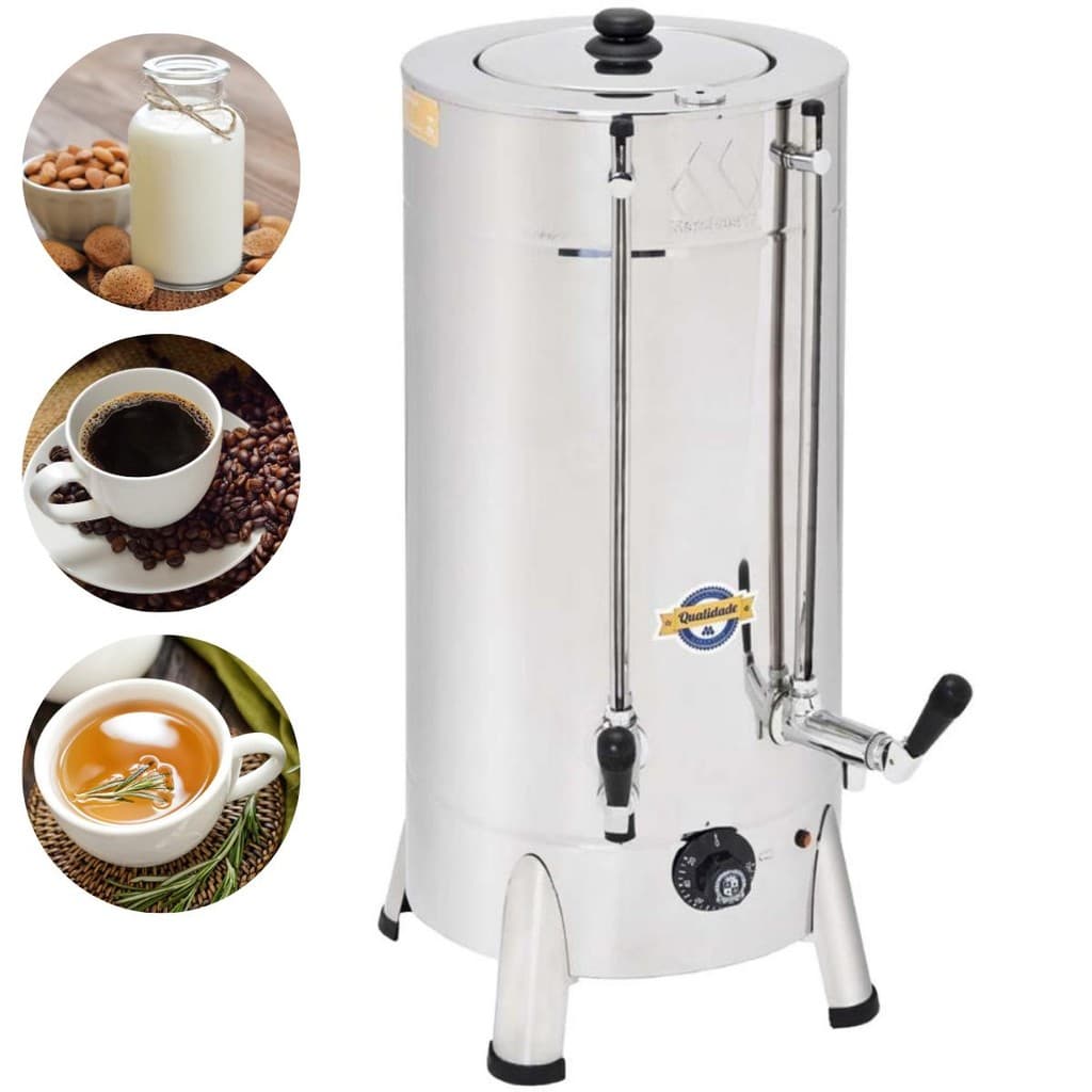 Cafeteira Elétrica Comercial Industrial 6 Litros Marchesoni Aço Inox