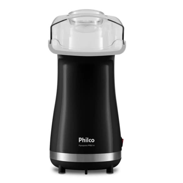 Pipoqueira Eletrica 1200w Philco Tampa Dosadora Luxx Black PPIE01A 127V