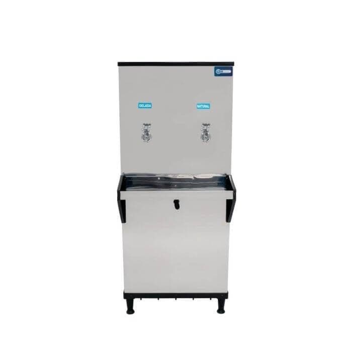 Bebedouro Industrial de Coluna Knox 50 Litros 2 Torneiras Geladas Inox - 220V