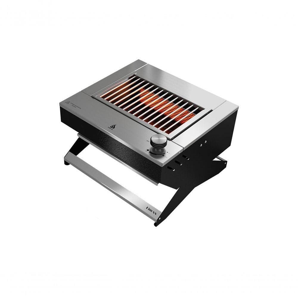 Churrasqueira A Gas Portatil Dxx200 Dinoxx Grelha Uruguaia Em Inox - Gás Glp - Preta